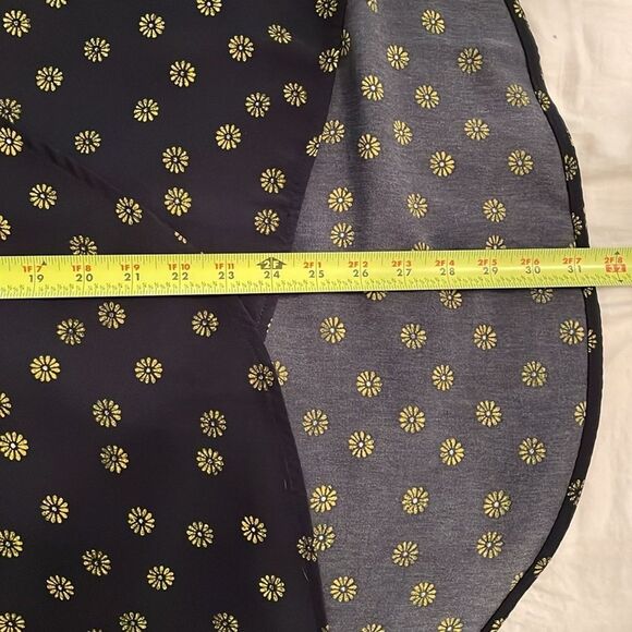 J.Crew Blue Floral Faux Wrap Hi-Lo Skirt Womens Size Medium Lightweight - Picture 7 of 9